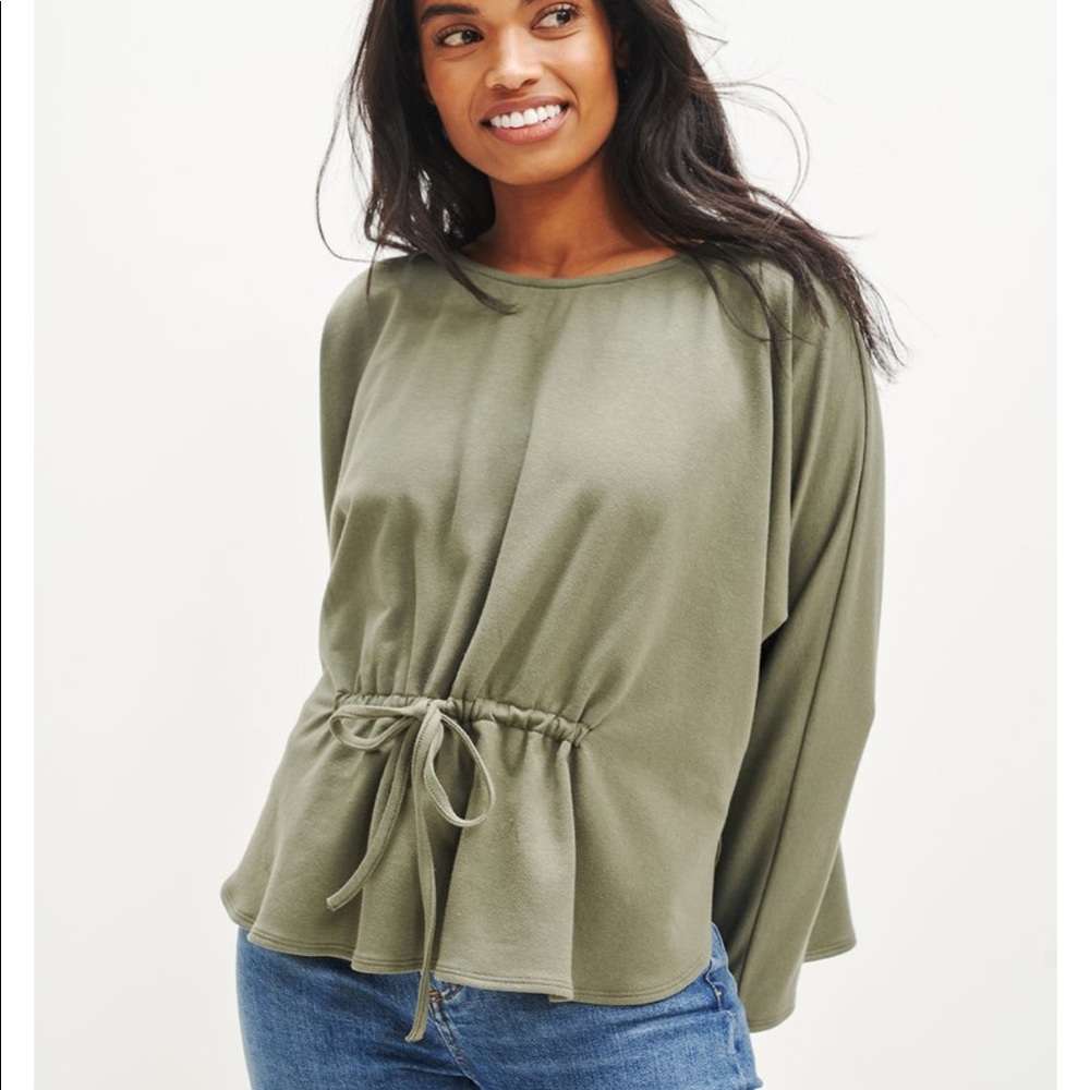 NWT: Amour Vert Rhea Zero-Waste Sweatshirt Vetiver